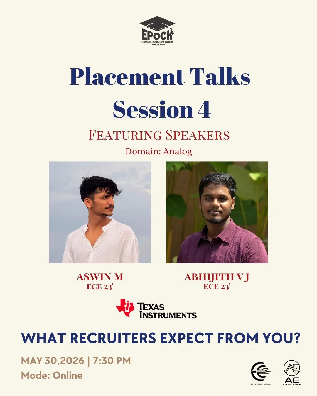 Placement Talk Session 4